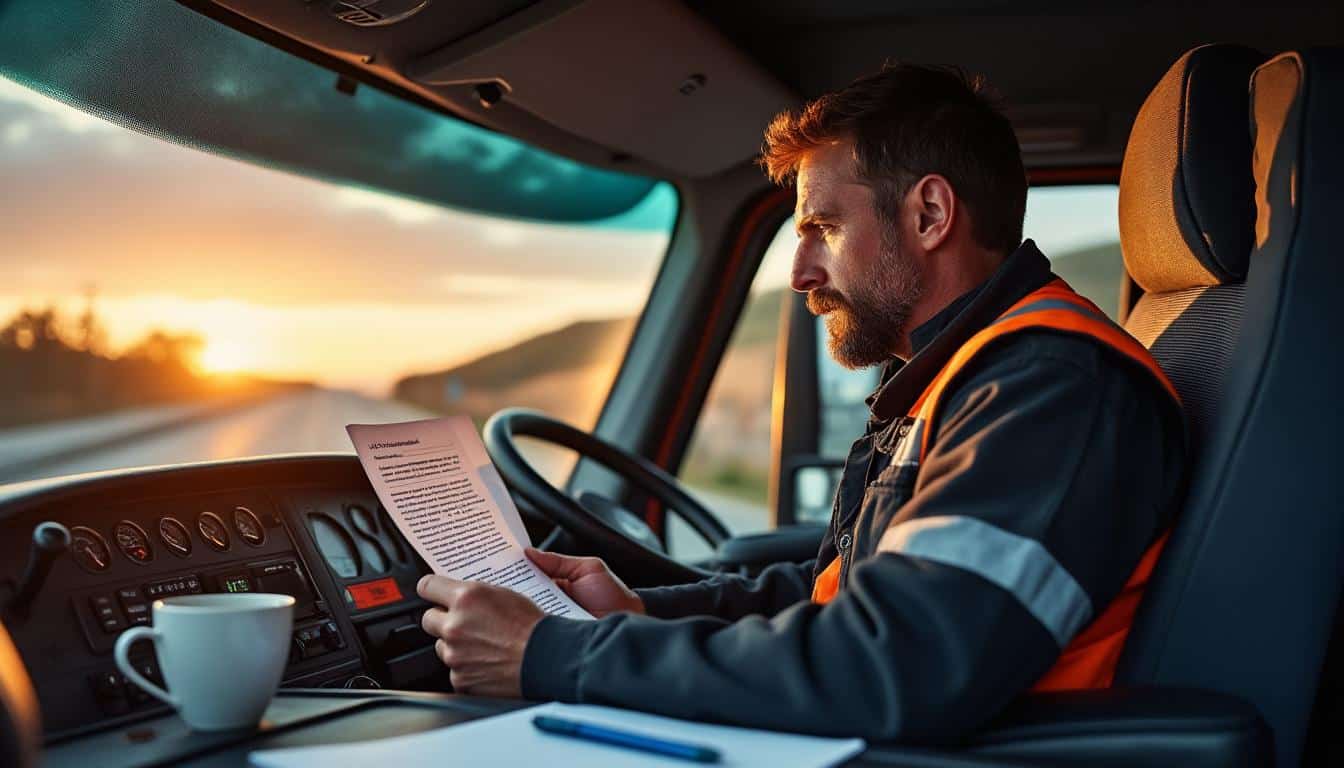 Illustration: Comprendre l’importance de la lettre pour un départ réussi dans le transport routier