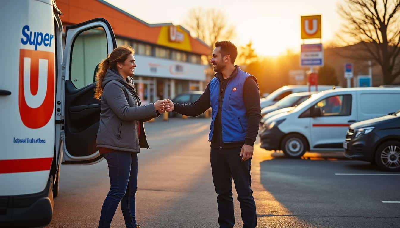 Illustration: Découvrir le service de location d’utilitaires chez Super U : fonctionnement et réseau