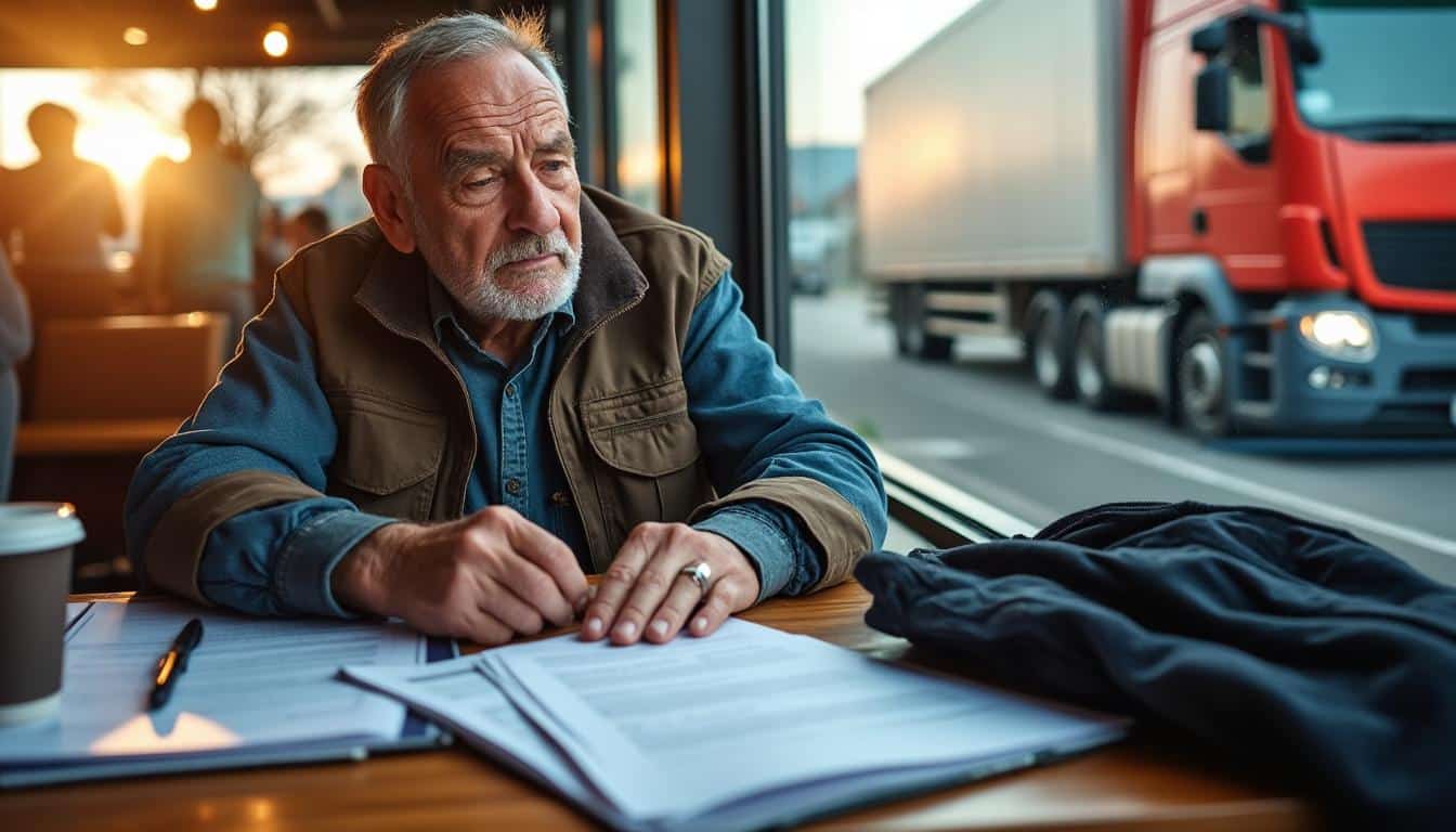 Illustration: Comprendre la retraite des chauffeurs routiers entre salariat et indépendance