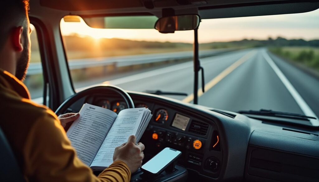 Tableau de la R.S.E. transport : gérer temps de conduite et repos